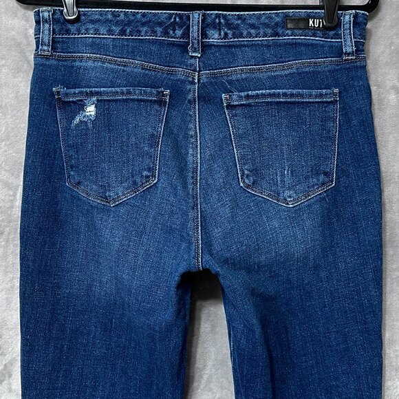 Kut from the Kloth Reese Fab Ab Ankle Straight Leg Jean Button-Fly Sz 6 - Picture 9 of 10